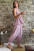 Nonni Gingham Bandeau Cami Indian Pink